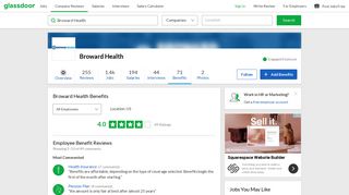 Broward Health Employee Benefits and Perks | Glassdoor