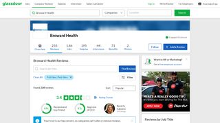 Broward Health Reviews | Glassdoor