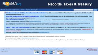 Redirect - TaxSys - Broward County Records, Taxes & Treasury Div.