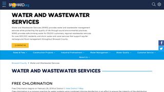 Water and Wastewater Services - Broward County!