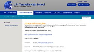 Pinnacle / Pinnacle Login Instructions - Broward County Public Schools