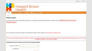 Login - Howard Brown Patient Portal