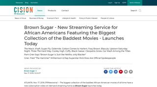 Brown Sugar - New Streaming Service for African Americans ...