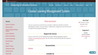 Canvas Learning Management System | Computing & Information ...