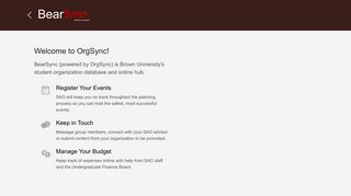 Brown University | OrgSync