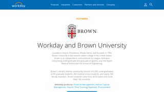 Workday and Brown University