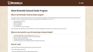 About Us - Brownells Featured Dealer Portal