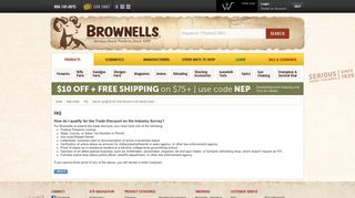 How do I qualify for the Trade Discount on the Industry ... - Brownells