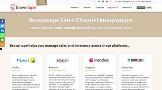 Sales Channel Integrations – Browntape
