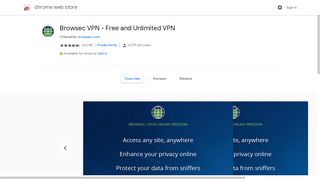 Browsec VPN - Free and Unlimited VPN - Google Chrome