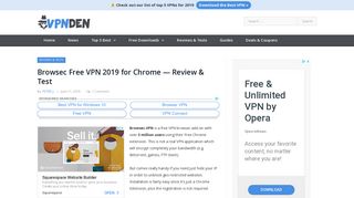Browsec Free VPN 2019 for Chrome — Review & Test | VPN Den