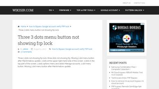 Three 3 dots menu button not showing frp lock - wikisir.com