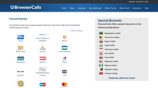 Payment Methods - BrowserCalls