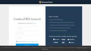 Get Started For Free & Access 2000+ Mobile Devices ... - BrowserStack