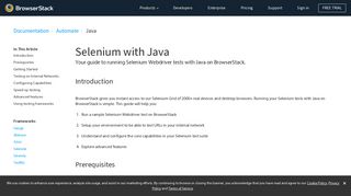 Selenium testing with Java | BrowserStack