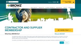 BROWZ Contractors & Supplier Membership