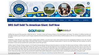 BRS Golf Sold To American Giant: Golf Now