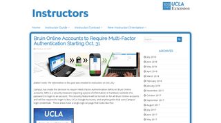 Bruin Online Accounts to Require Multi-Factor Authentication Starting ...