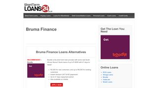 Bruma Finance Loans - Customised Loan Solutions of up to R150k