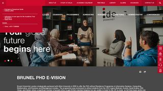 Brunel PHD E-Vision - Ahlia University