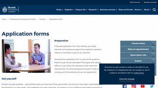 Application forms | Brunel University London