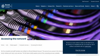 Accessing the network | Brunel University London