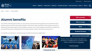 Alumni benefits | Brunel University London