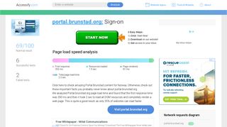 Access portal.brunstad.org. Sign-on