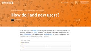 How do I add new users? – Brushfire Help & Support