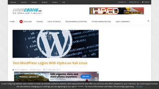 Test WordPress Logins With Hydra on Kali Linux - LinuxConfig.org