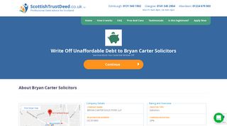 Bryan Carter Solicitors Debt Advice | Write Off Unaffordable Debts To ...