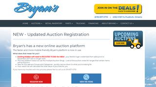 Online Auction Registration - Bryan's Farm & Industrial Supply Ltd