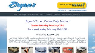 Bryan's Online Auction - Bryan's Farm & Industrial Supply Ltd