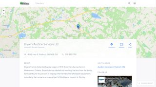 Bryan's Auction Services Ltd in Puslinch, ON - 519 837 0710 Services ...
