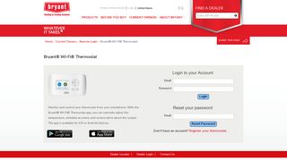 Heating & Cooling Wi-Fi® Thermostat | Bryant Heating & Cooling
