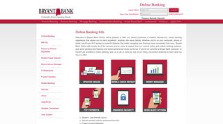Online Banking Info | Bryant Bank