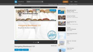 Navigating Blackboard 101 - SlideShare