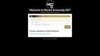 GET - Login - Bryant University - Cbord