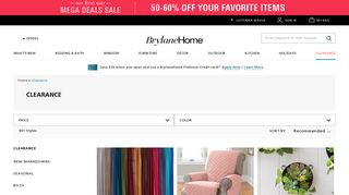 Clearance Sales on Home Furnishing & Décor | Brylane Home