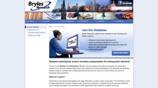 Join Our Database | Bryles Research