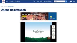Online Registration | Boy Scouts of America