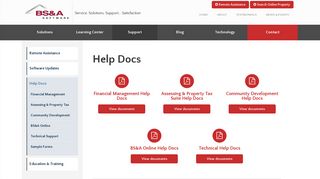 Help Docs | BS&A Software