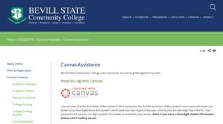 Canvas Assistance | Bevill State Community College