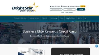 Business Elite Rewards Credit Card - BrightStar Credit Union