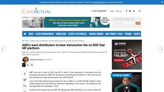 AMCs want distributors to bear transaction fee on BSE Star MF platform