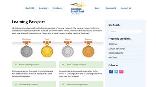 Learning Passport – Welcome to Bendigo South East College