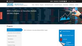 BSE's Certification on Securities Markets | BSE Institute