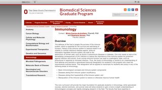 Immunology - The Ohio State University College of Medicine