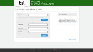 by Email or Login - BSI Group America Perks