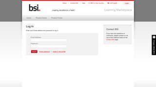 Login - Quality Management Training Solutions from BSI